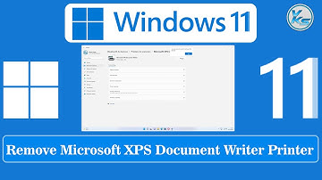 ✅ How To Remove Microsoft XPS Document Writer Printer in Windows 11/10