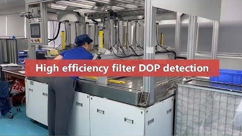DOP test - High-efficiency filter test process