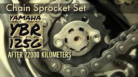 New Chain Sprocket Set After 22000 Kilometers In My Yamaha YBR 125G