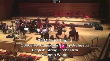 Engilsih String Orchestra- Michael Tippett Concerto for Double String Orchestra in rehearsal