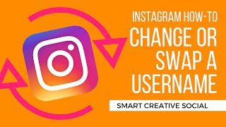 How to SWAP or CHANGE usernames/account names on Instagram