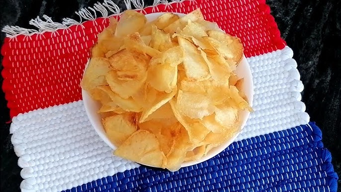 PATATAS FRITAS como las de BOLSA (Sin NADA de GRASAS añadidas) (al  microondas y al horno) 