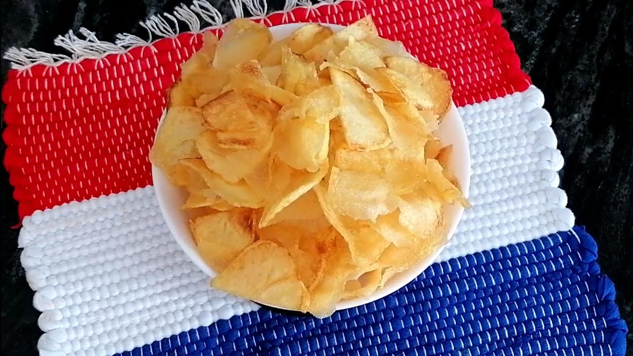 Cómo hacer patatas chips caseras, igual a las compradas de bolsa 