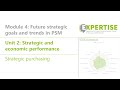 Strategic and economic performance: Strategic purchasing