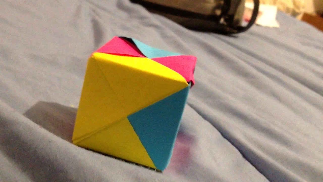 DIY: how to make a cube with paper, please watch the video i need to