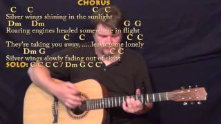 Silver Wings (Merle Haggard) Strum Guitar Cover Lesson with Chords/Lyrics-Capo 4th chords