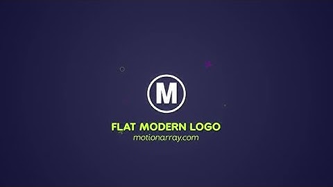 Modern Flat Logo After Effects Templates