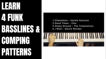 4 Iconic Funk Grooves for Piano (Hand Independence for Basslines and Comping Patterns)