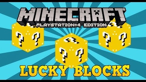 Minecraft XBOX/PS4 | How To Make Lucky Blocks Without Mods