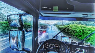 POV | Belgium 🇧🇪 | a rainy morning | SCANIA R450