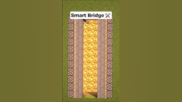 Smart RedStone Bridge ⚒️ in Minecraft #minecraft #shorts #minecraftshorts