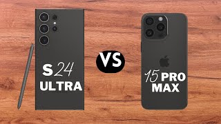 Samsung Galaxy S24 Ultra vs iPhone 15 Pro Max: A Detailed Review of Specs, Features, and Cameras.