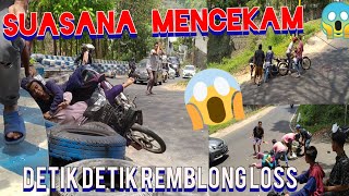 innalilahi, rem blong sepeda motor di tanjakan jurang Ampel sampai Loss doll😱 mrinding