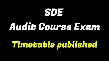 Audit Course Exam Timetable Published #calicutuniversity #auditcourse #