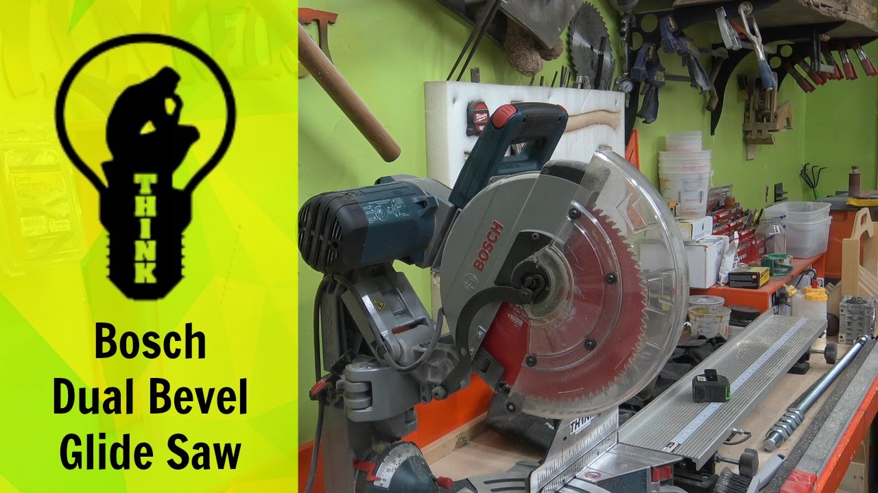 Woodworker Review Bosch Dual Bevel Glide Miter Saw Youtube