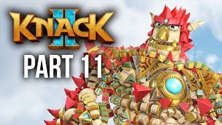 KNACK 2 Walkthrough Part 11 - DEFEATING A TITAN - CHAPTER 11 & 12 (PS4 Pro 60fps Gameplay)