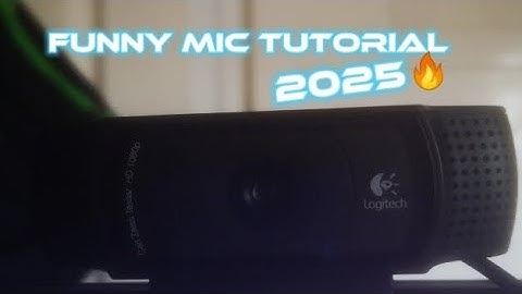 Funny Mic Tutorial. "2025 still working"