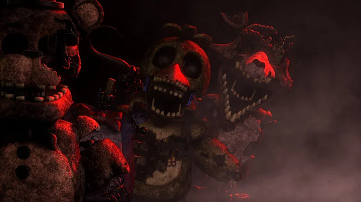 [FNAF C4D SPEED ART] FNAF Movie Poster Burnt Withereds Version