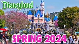 Disneyland Spring 2024 Walkthrough: Alice in Wonderland, Disneyland Ducks & Characters [4K POV]