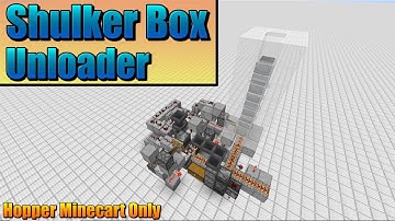 Shulker Box Unloader - Using Hopper Minecarts