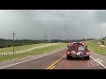 04-27-2024 Binger, OK - Tornado Warned Storm with Wall Cloud and Rotation