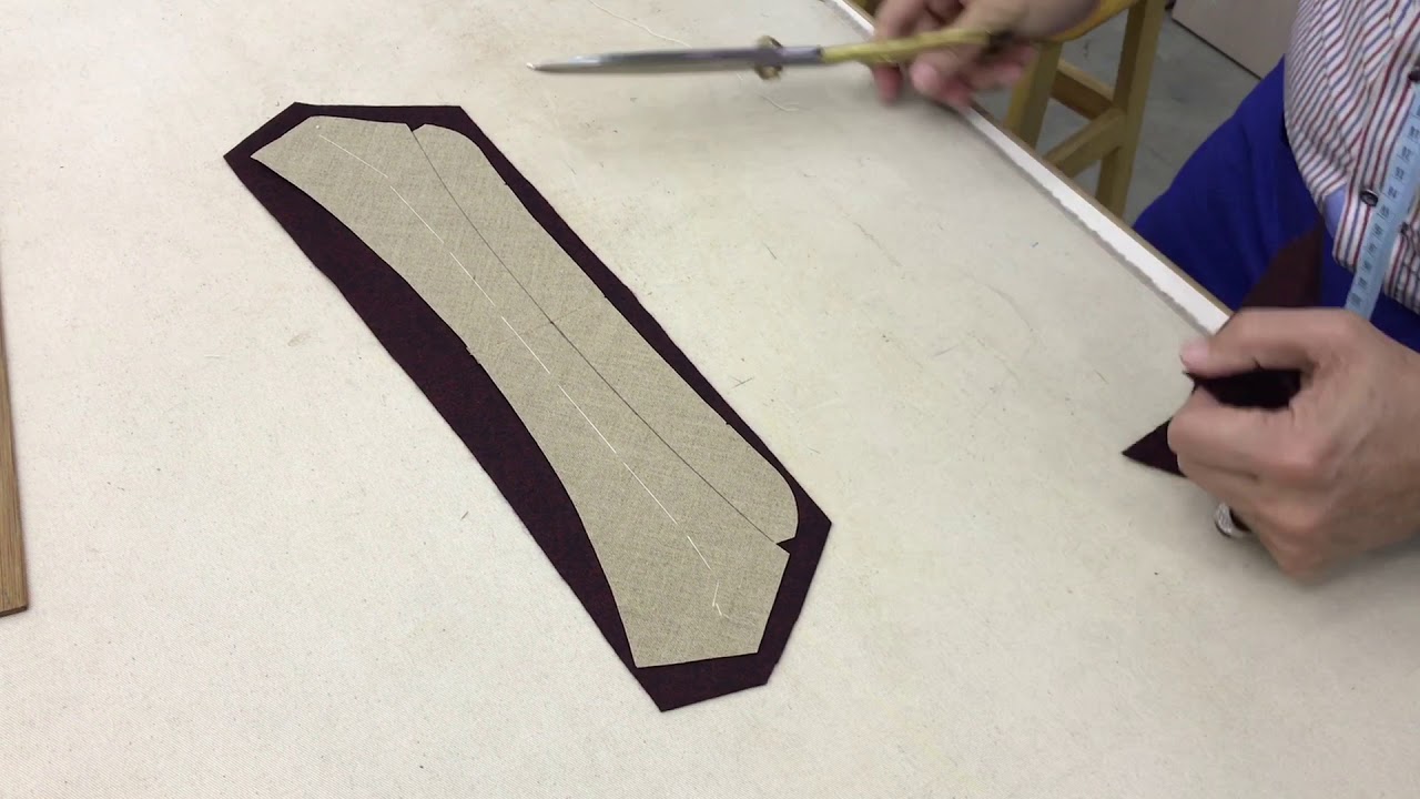 【金興西服  全手工西服製作-12.上領底】