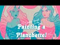 Gouache + Wooden Panel Speed Paint | "Duplicity" | Keely Elle