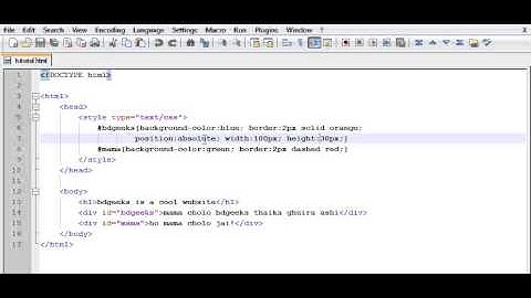 HTML Bangla Video tutorial part 27