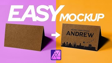 Hoe maak je een EENVOUDIGE mockup in Affinity Photo 2 iPad