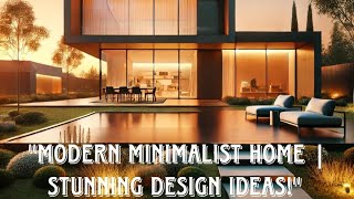 Transform Your Space: Stunning Modern Minimalist Home Design Ideas You’ll Love!