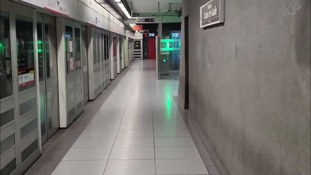 Métro de Lille départ de la rame 21 a Roubaix Charles de Gaulle YouTube