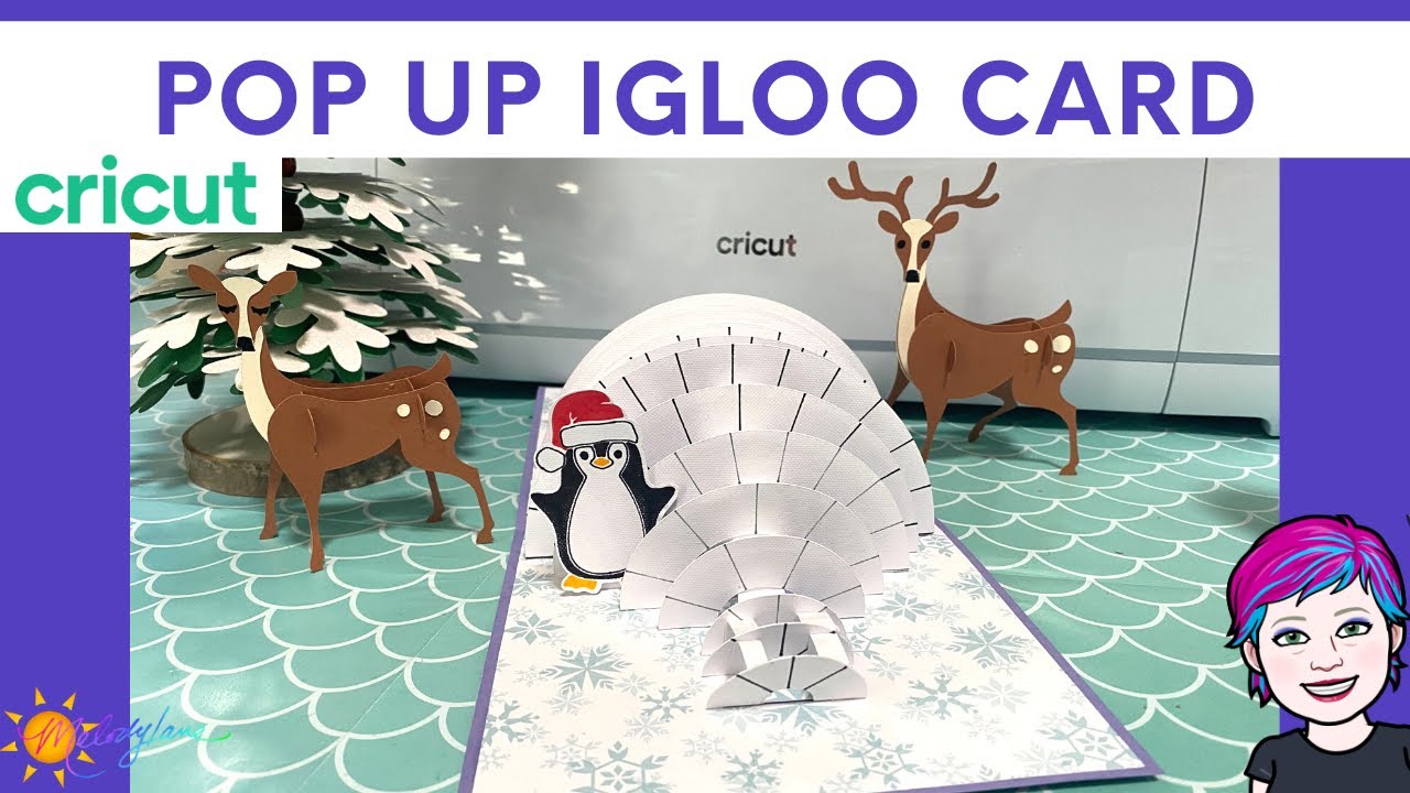 Pop Up Igloo Card with Cricut - YouTube