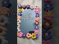 DIY Clay Flower Mirror 🌸 | Aesthetic Desk Decor Idea #claycraft#diydecor#crafts #shorts#mirror#diy