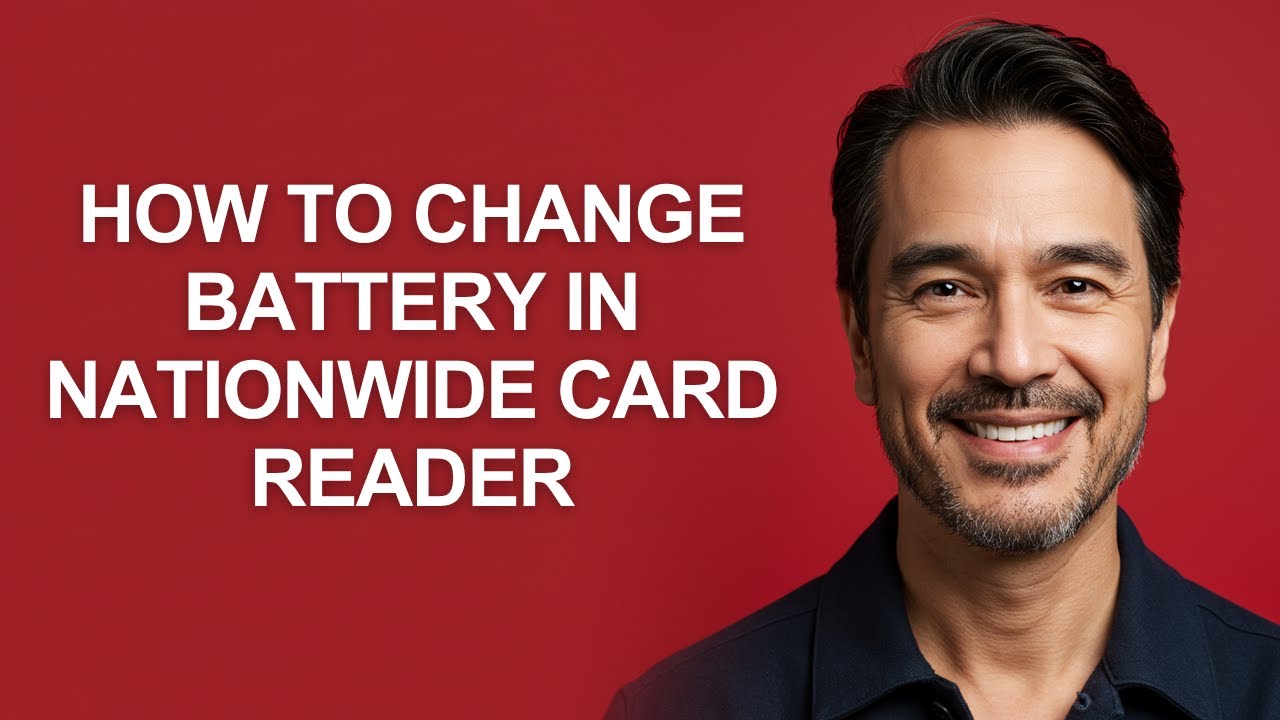 How to Change Battery In Nationwide Card Reader - KevinHowTo