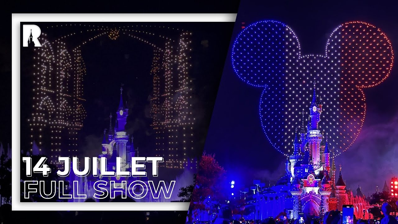 [4K60] Disneyland Paris 14 Juillet 2023 - Bastille Day - 1495 Drones