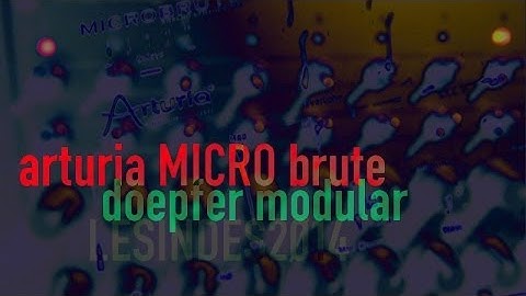 ARTURIA MICROBRUTE Sessions -- MICRO treated with ext Cutoff Trigger Seqencer