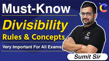 Divisibility Rules & Concepts | Maths Foundation Series #Day6 | Must-Know Tricks | Maths Sumit Sir!