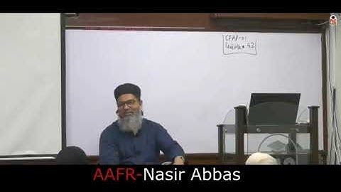 CFAP 01 | AAFR | SIR NASIR ABBAS | LECTURE # 42  | JUNE 2024