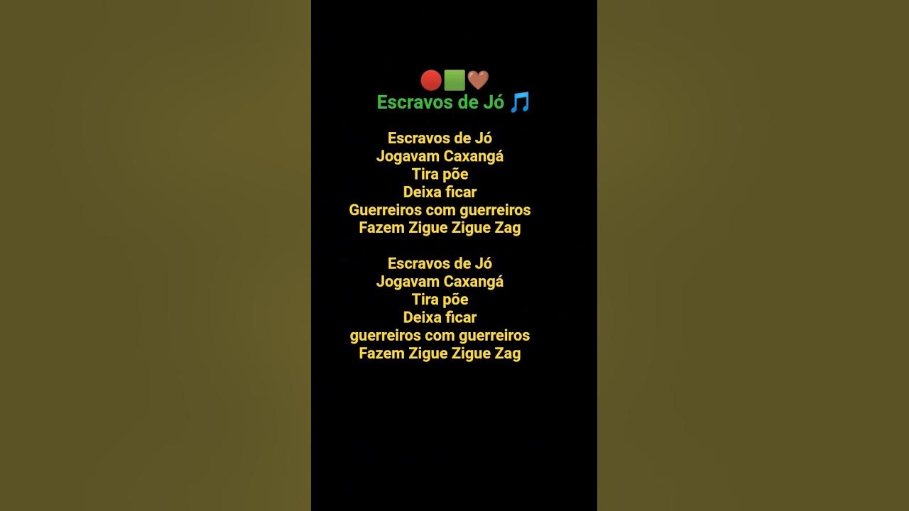 escravos de Jó - pare essa música - para ouvir Vol. 1