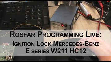 Rosfar R260 Mercedes benz ignition lock programming english