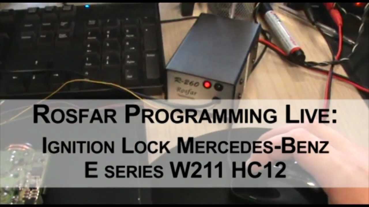 Rosfar R260 Rosfar R260 Mercedes benz ignition lock programming english - YouTube