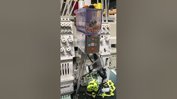 4 functions of flat embroidery +mixed coiling + beads + sequins embroidery machine