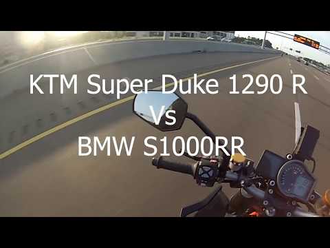 Videó: KTM 1290 Super Duke R a BMW S1000RR ellen. Boldog csütörtököt