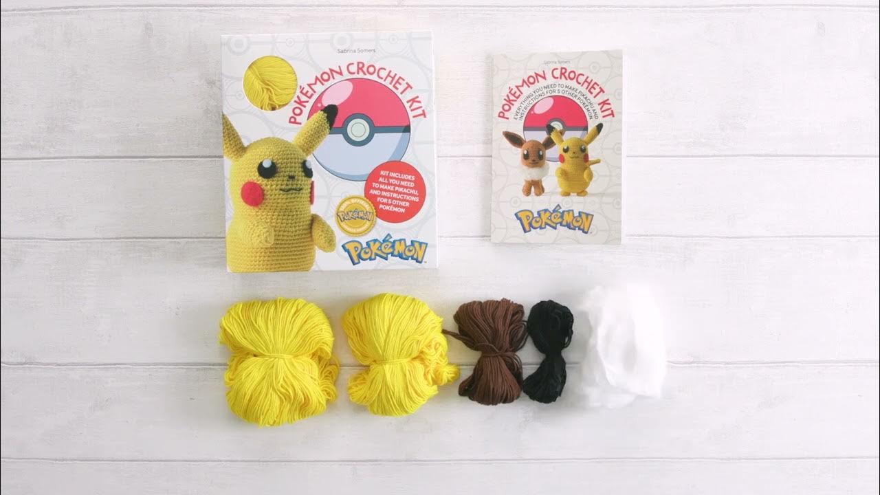 Pokemon Crochet Kit : Kit includes materials to make Pikachu and  instructions for 5 other Pokemon - Apollo