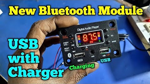 New Bluetooth Module usb with Mobile charging || Amplifier Bluetooth kit charger | Electronics Verma