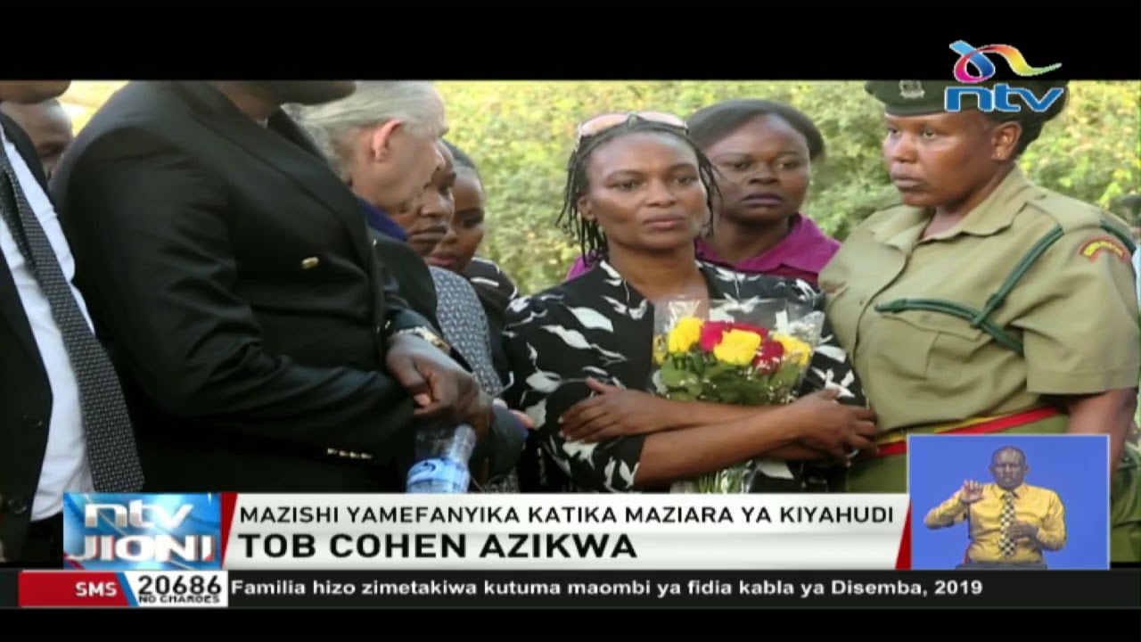 Sarah Wairimu ahudhuria mazishi ya Tob Cohen chini ya ulinzi wa maafisa wa gereza