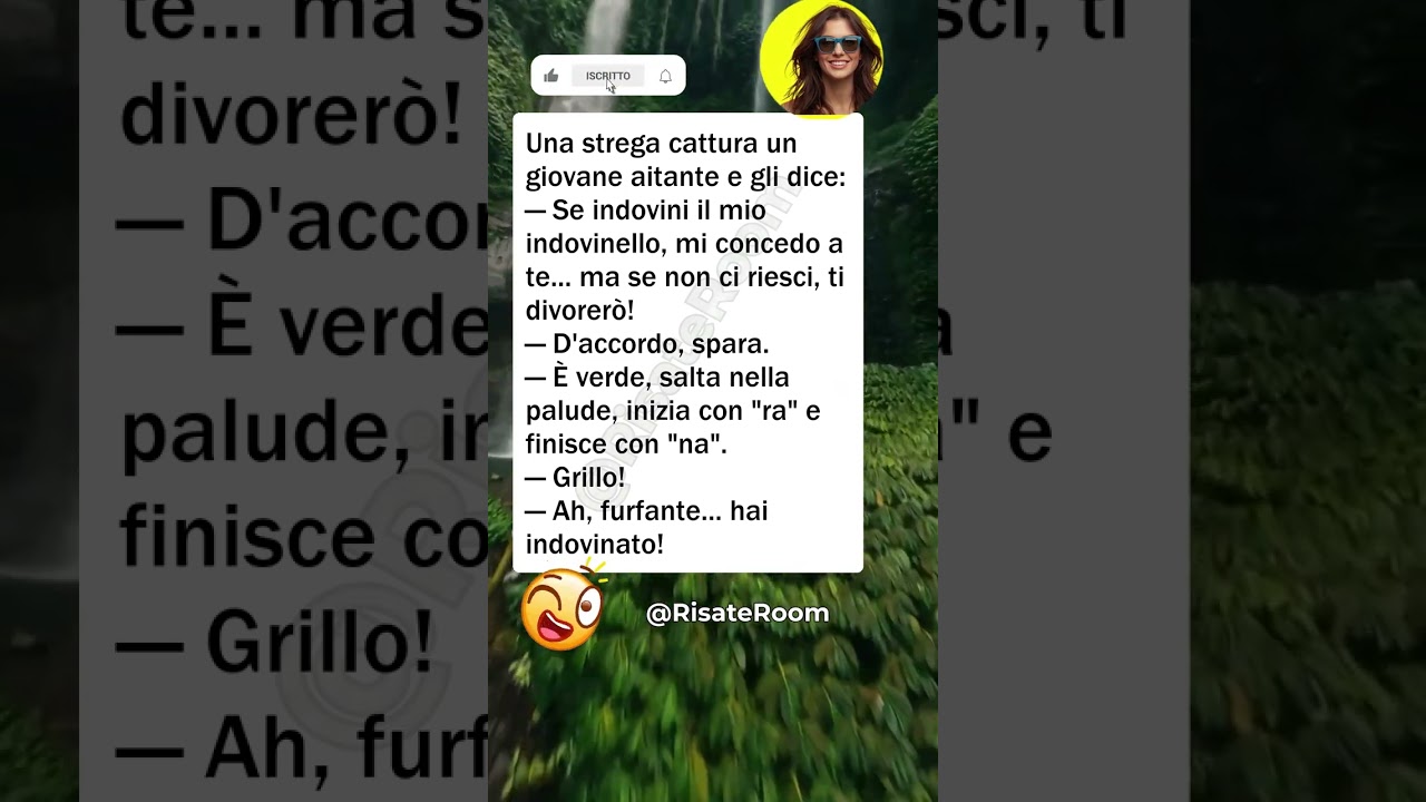 🐸 Indovinello malizioso #barzellette #divertente #umorismo #comicità #risate #italia #perte #ridere