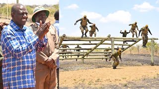 PRESIDENT RUTO AMAZED BY POLICE OFFICERS' CRAZY TRAINING AT KANYONYOO BORDER POLICE TRAINING CAMPUS!