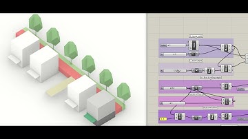 parametric urbansim in grasshopper / rhino: house width, depth, ceiling height, number of floors