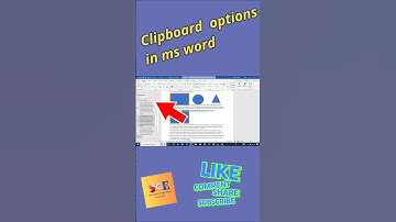Effortless Clipboard Options in MS Word A Quick Guide #clipboard  #microsoftword #microsoft #shorts